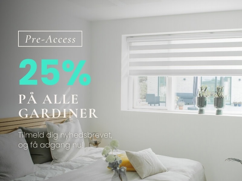 25% på duo rullegardiner til hjemmet