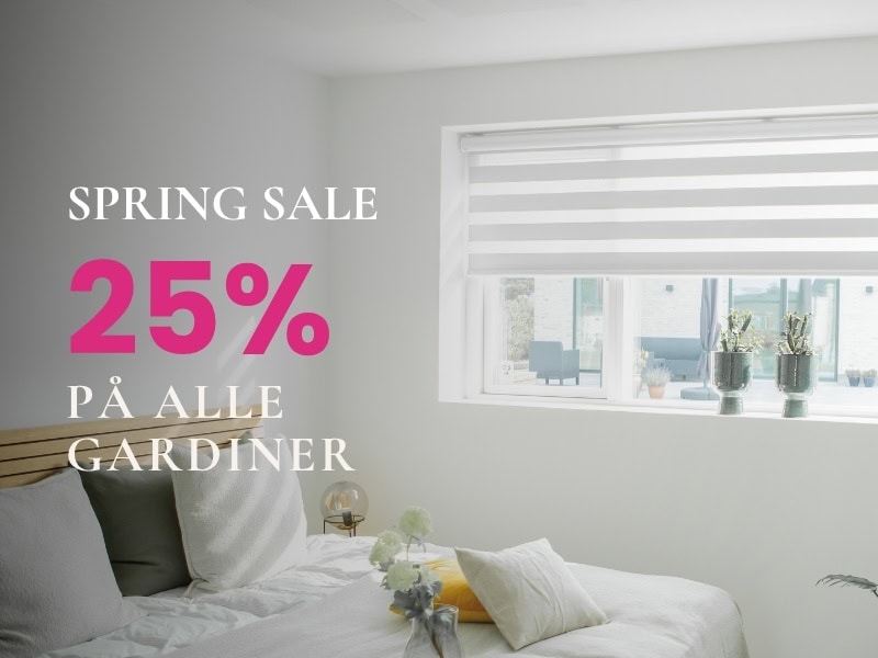 Spar 25% på duoe rullegardiner