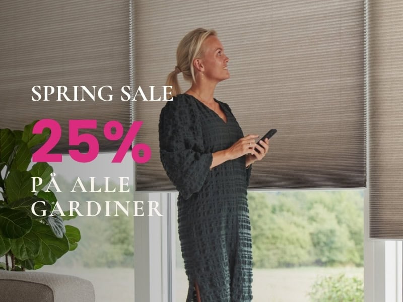 Spar 25% på elektriske gardiner