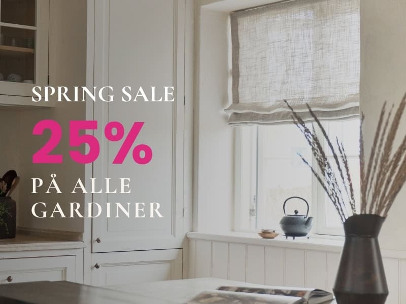 Spar 25% på foldegardiner