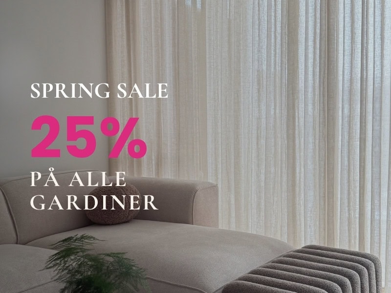 Spar 25% på stofgardiner