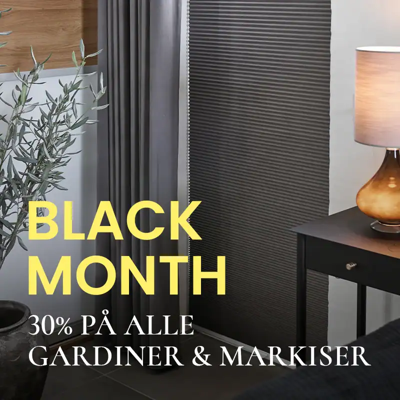 Spar 30% på plisségardiner