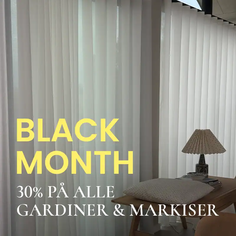 Spar 30% på gardiner til dagligstuen