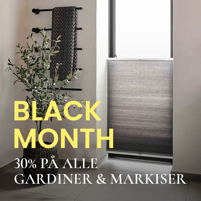 Spar 30% på gardiner til badeværelset