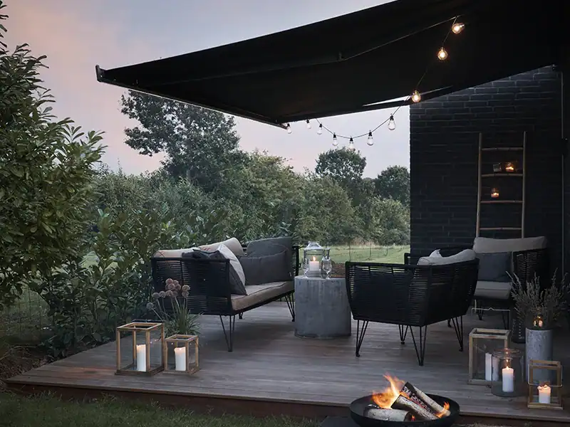 Sommerstemning med en markise fra SEGA